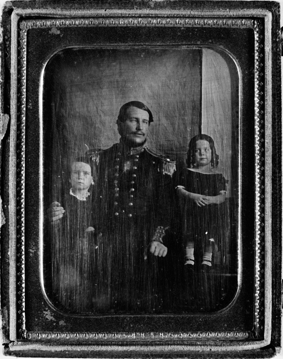 Assisterende kirurg Christopher Bakewell Bassano og familie, ca. 1850 (daguerreotypi) av English Photographer
