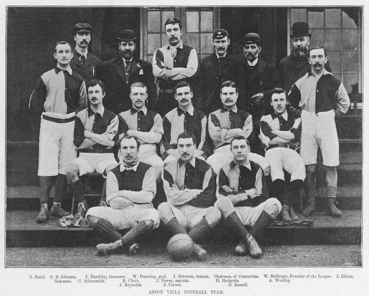 Aston Villa fotballag, 1894 av English Photographer