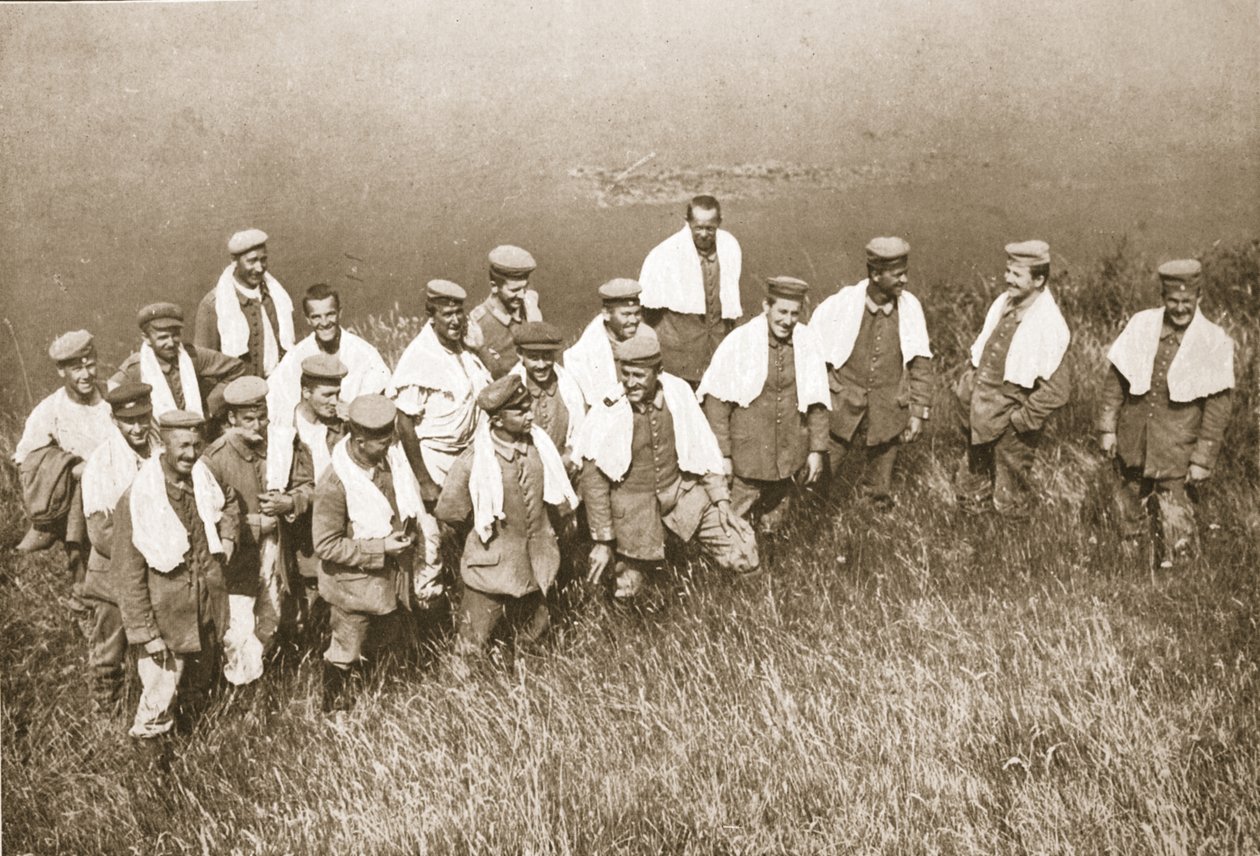 Badeparade, Dorchester, illustrasjon fra tyske fanger i Storbritannia (fotogravyr) av English Photographer