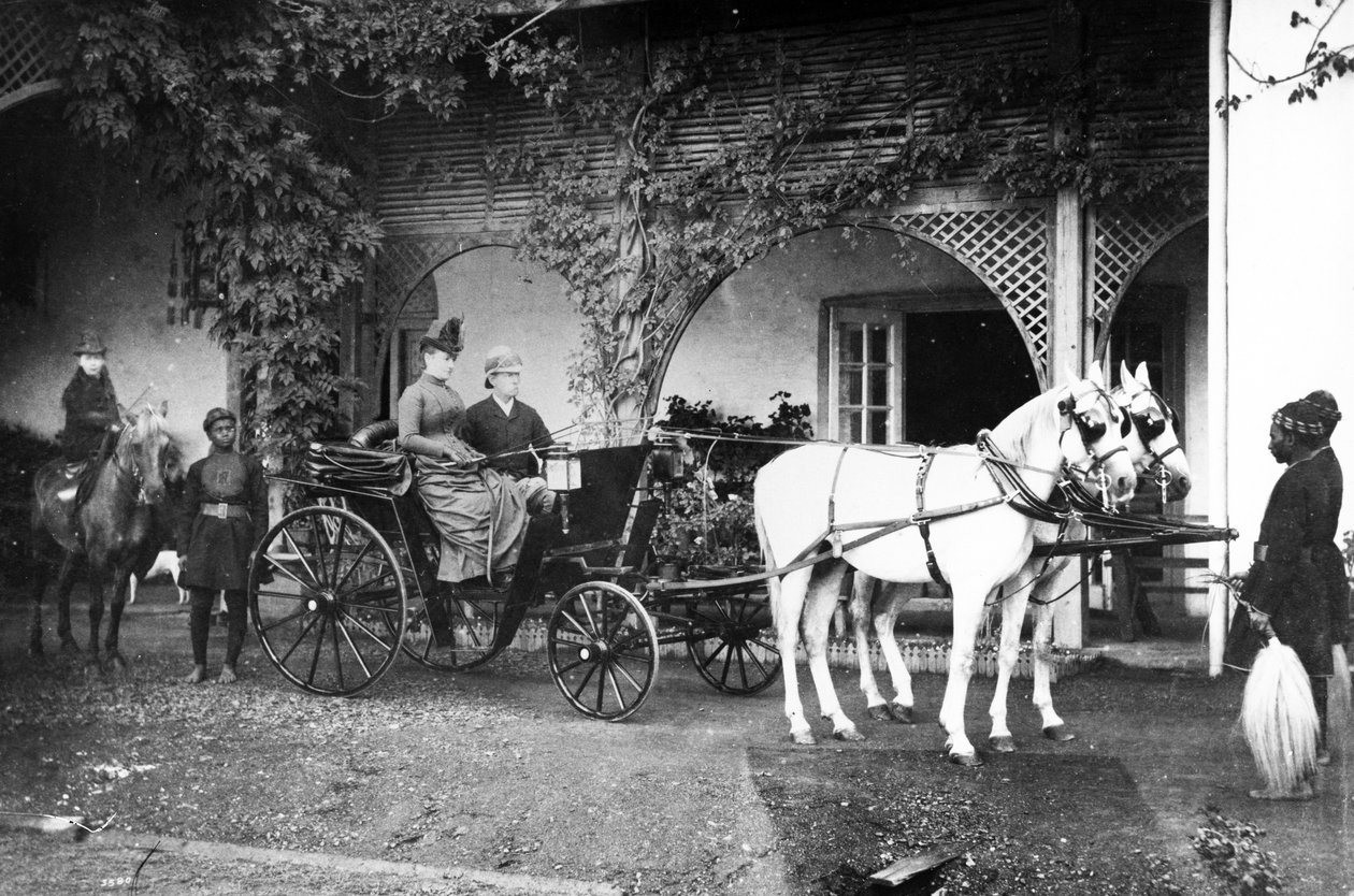 Britisk familie i India, ca. 1875 av English Photographer