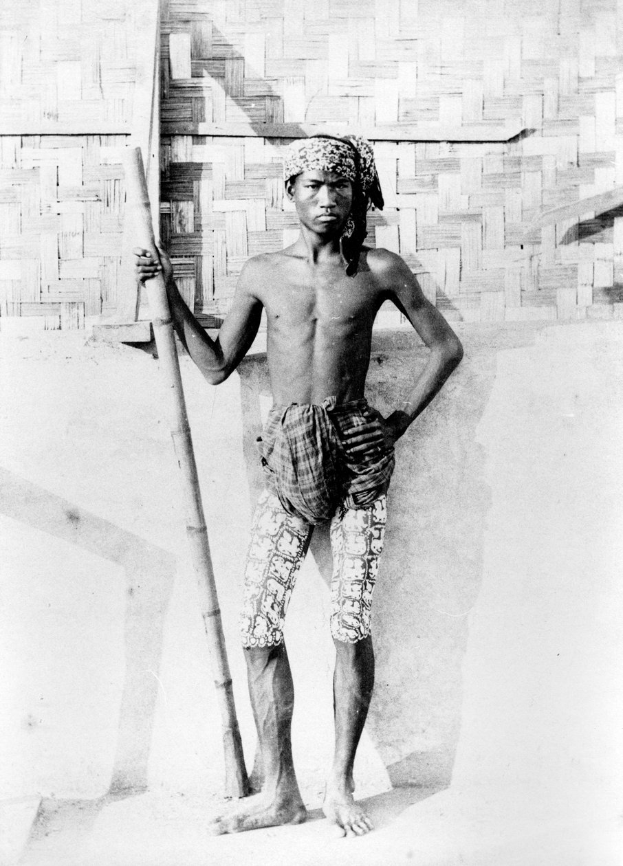 Burmesisk ungdom, ca. 1870-90 av English Photographer