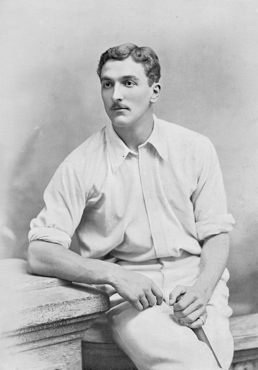 C.B. Fry, fra Famous Cricketers and Cricket Grounds, utgitt av Hudson og Kearns, 1895 av English Photographer