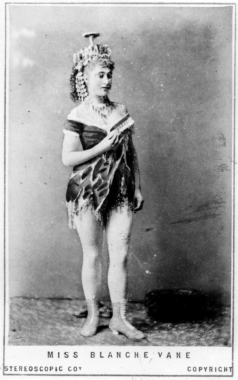 Visittkort til frøken Blanche Vane, ca. 1855 (albumintrykk) av English Photographer