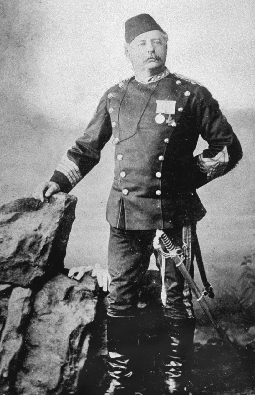 Charles George Baker, Bengal politibataljon, 1858 av English Photographer