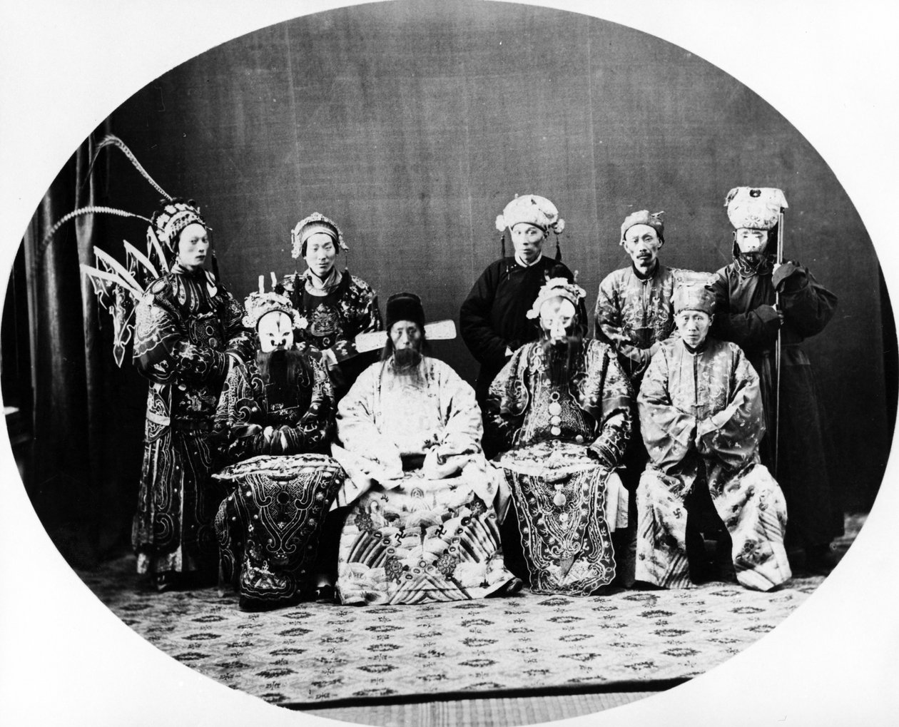 Kinesiske teatre, Shanghai, ca. 1870 av English Photographer