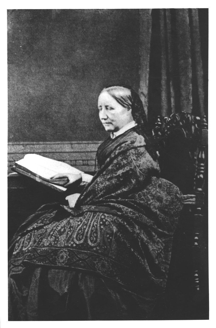 Elizabeth Cleghorn Gaskell (1810-65) 1800-tallet av English Photographer