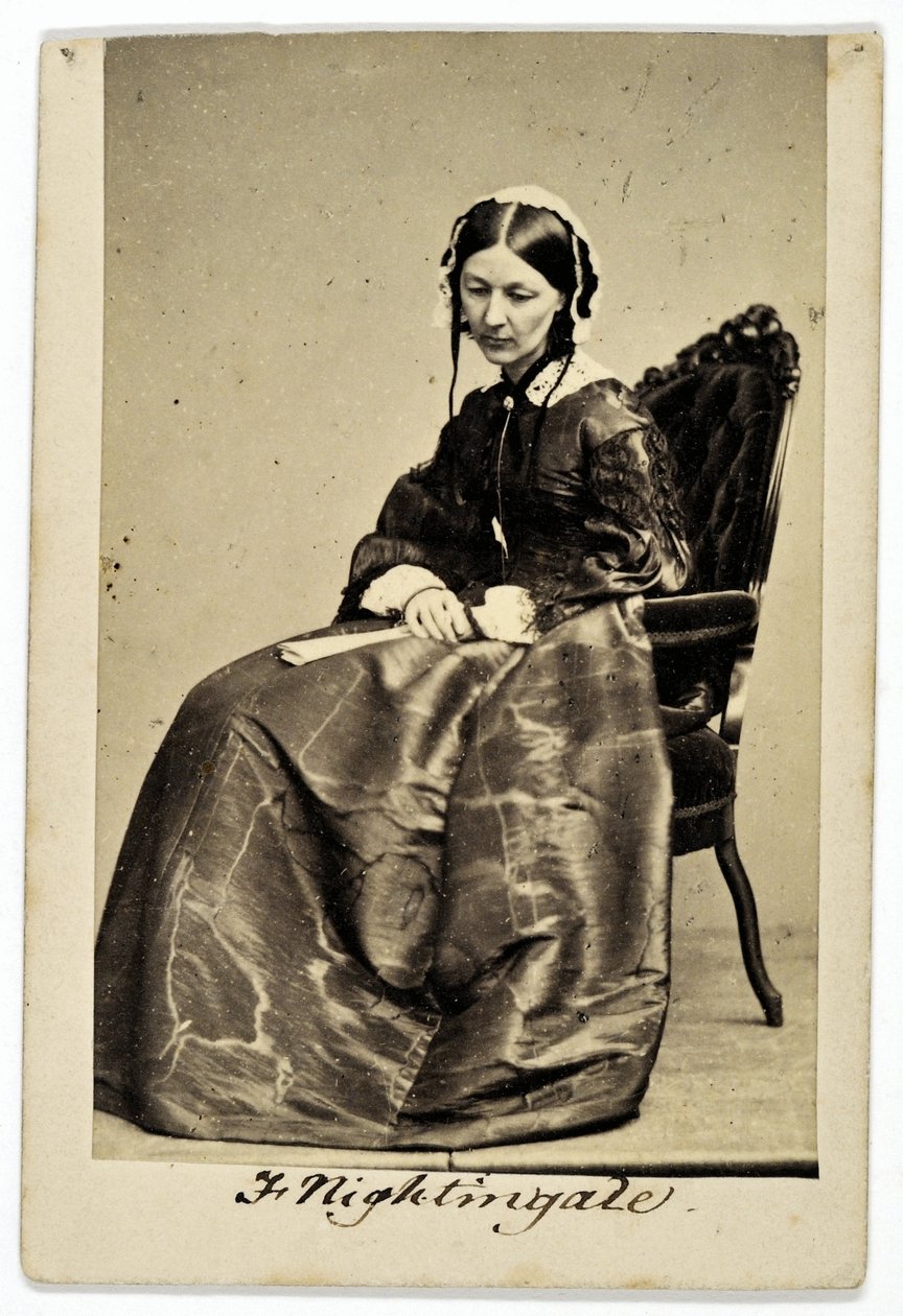 Florence Nightingale (sepia-bilde) av English Photographer