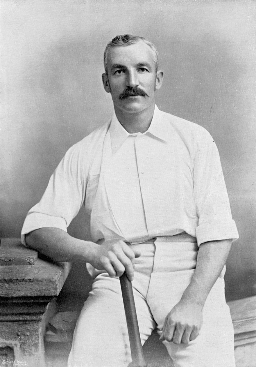George Giffen, fra Famous Cricketers and Cricket Grounds, utgitt av Hudson og Kearns, 1895 av English Photographer