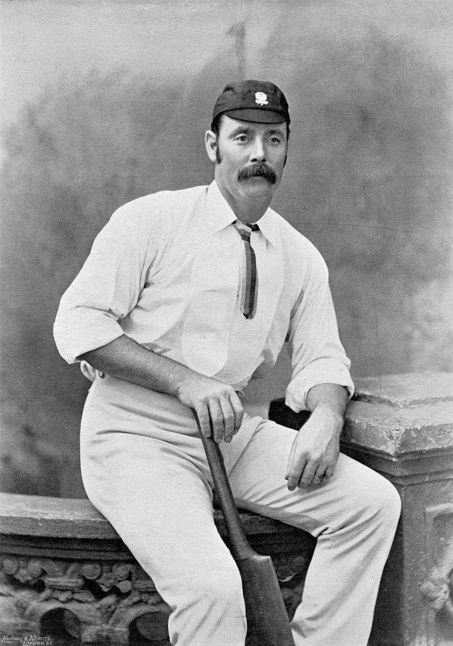 George Ulyett, fra Famous Cricketers and Cricket Grounds, utgitt av Hudson og Kearns, 1895 av English Photographer