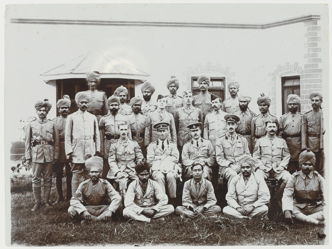 Gruppe soldater, 1914-15 av English Photographer