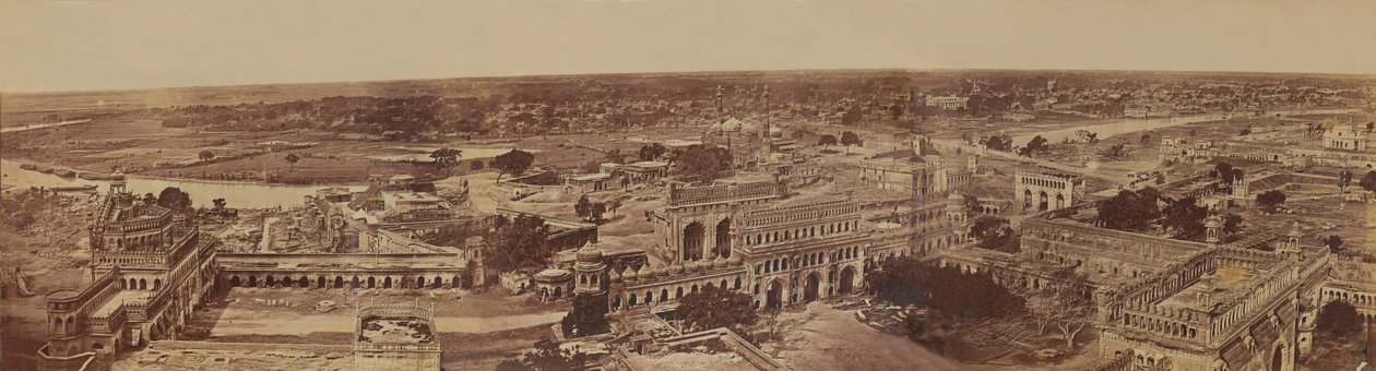 Indian Cityscape, fra en samling av tjueni fotografier assosiert med det indiske mytteriet, ca. 1858 av English Photographer