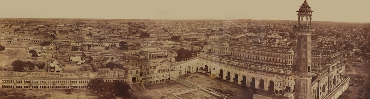 Indian Cityscape, fra en samling av tjueni fotografier assosiert med det indiske mytteriet, ca. 1858 av English Photographer