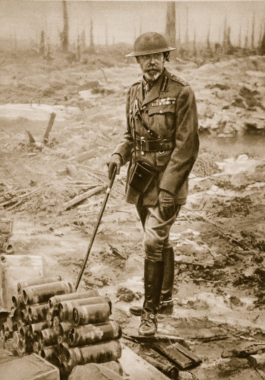 Kong George V i Flandern, 1914-19 av English Photographer