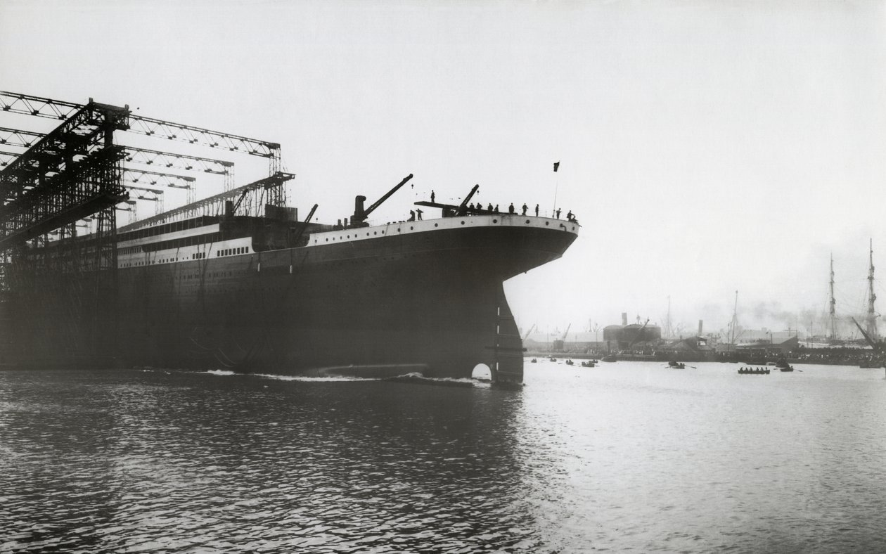 Lansering av RMS Titanic, 31. mai 1911 av English Photographer
