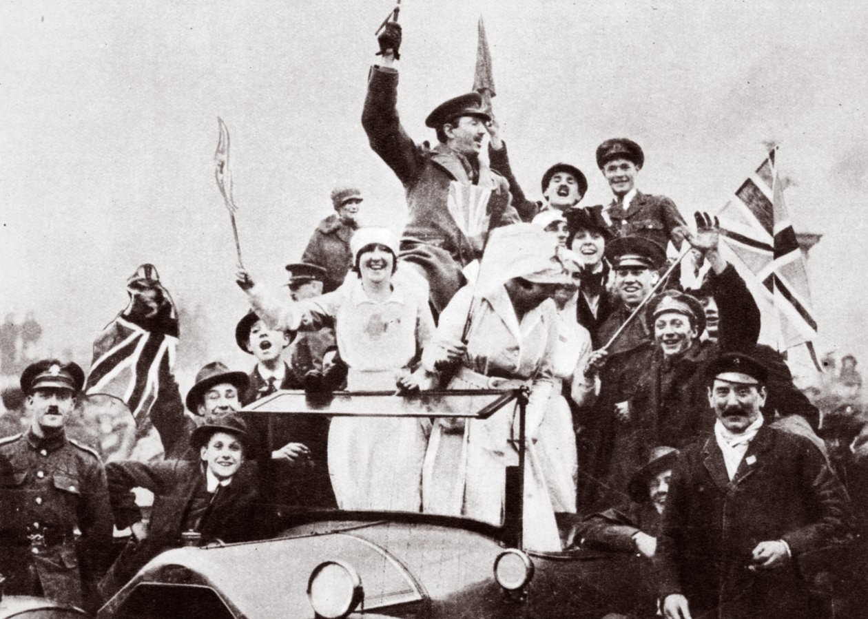London feirer våpenhvilen, 1918 av English Photographer