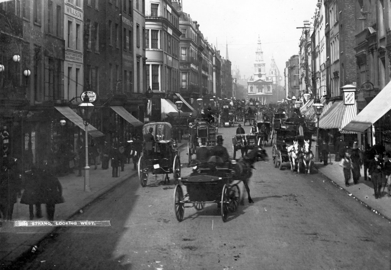 Ser øst nedover stranden, ca. 1890 (fotografi) av English Photographer