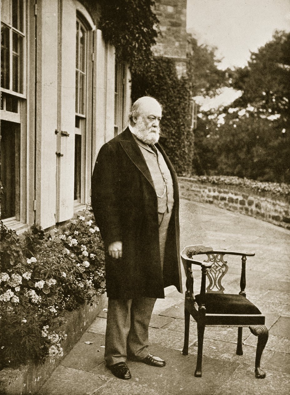 Lord Robert Cecil, Marquess of Salisbury (sepia-bilde) av English Photographer