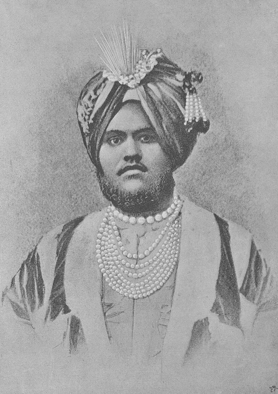 Maharaja Jagatjit Singh fra Kapurthala av English Photographer