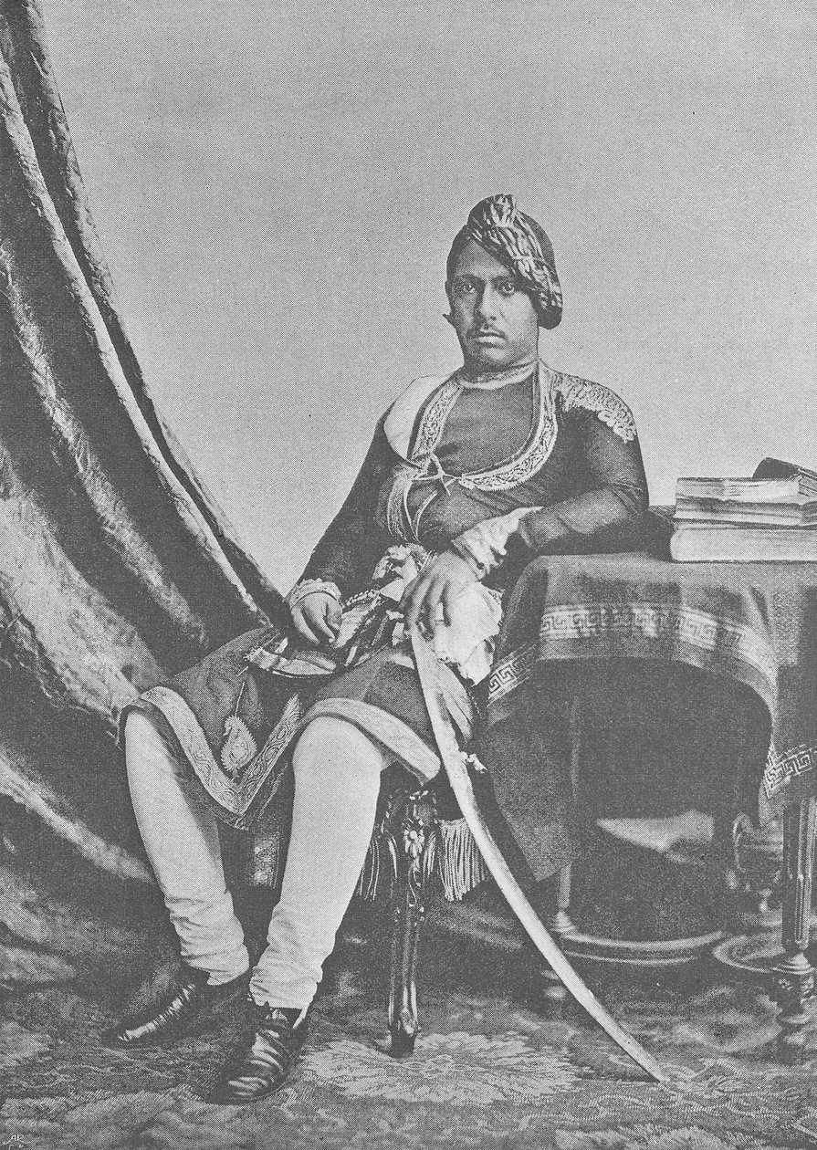 Maharaja Jashwant Singh fra Bharatpur av English Photographer