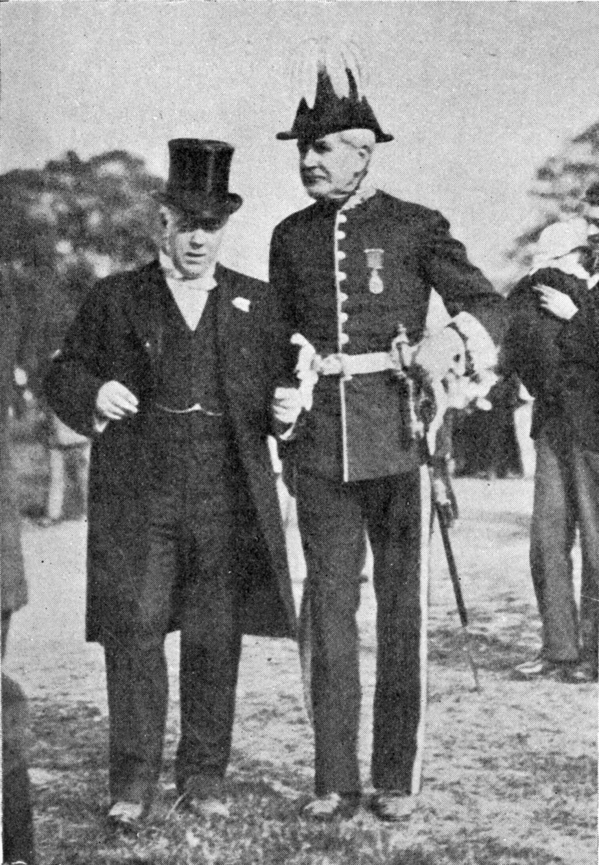 Mr. Littler forlater Alexandra Palace etter åpningsseremonien, illustrasjon fra Kongen, 25. mai 1901 av English Photographer