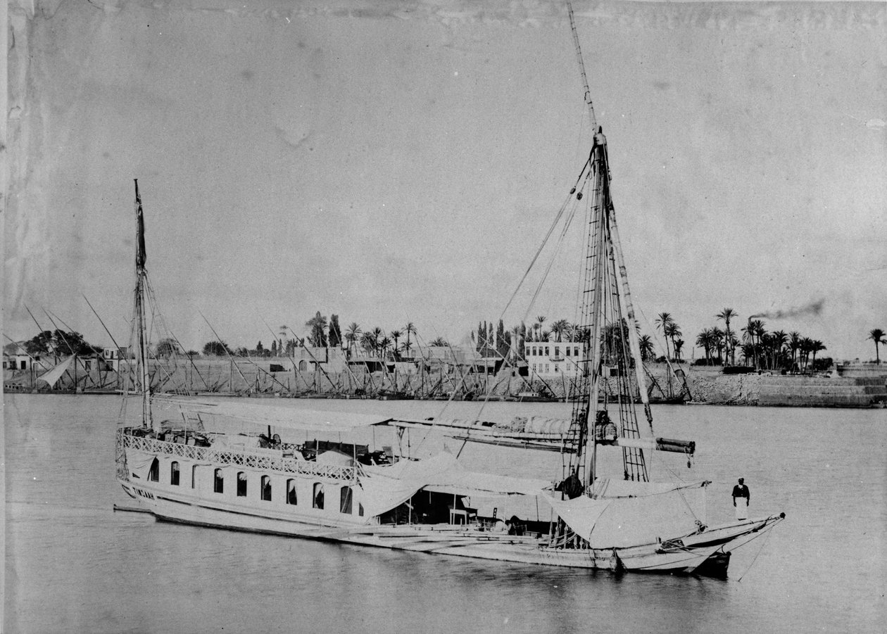 Nilbåt, ca. 1880-3 av English Photographer