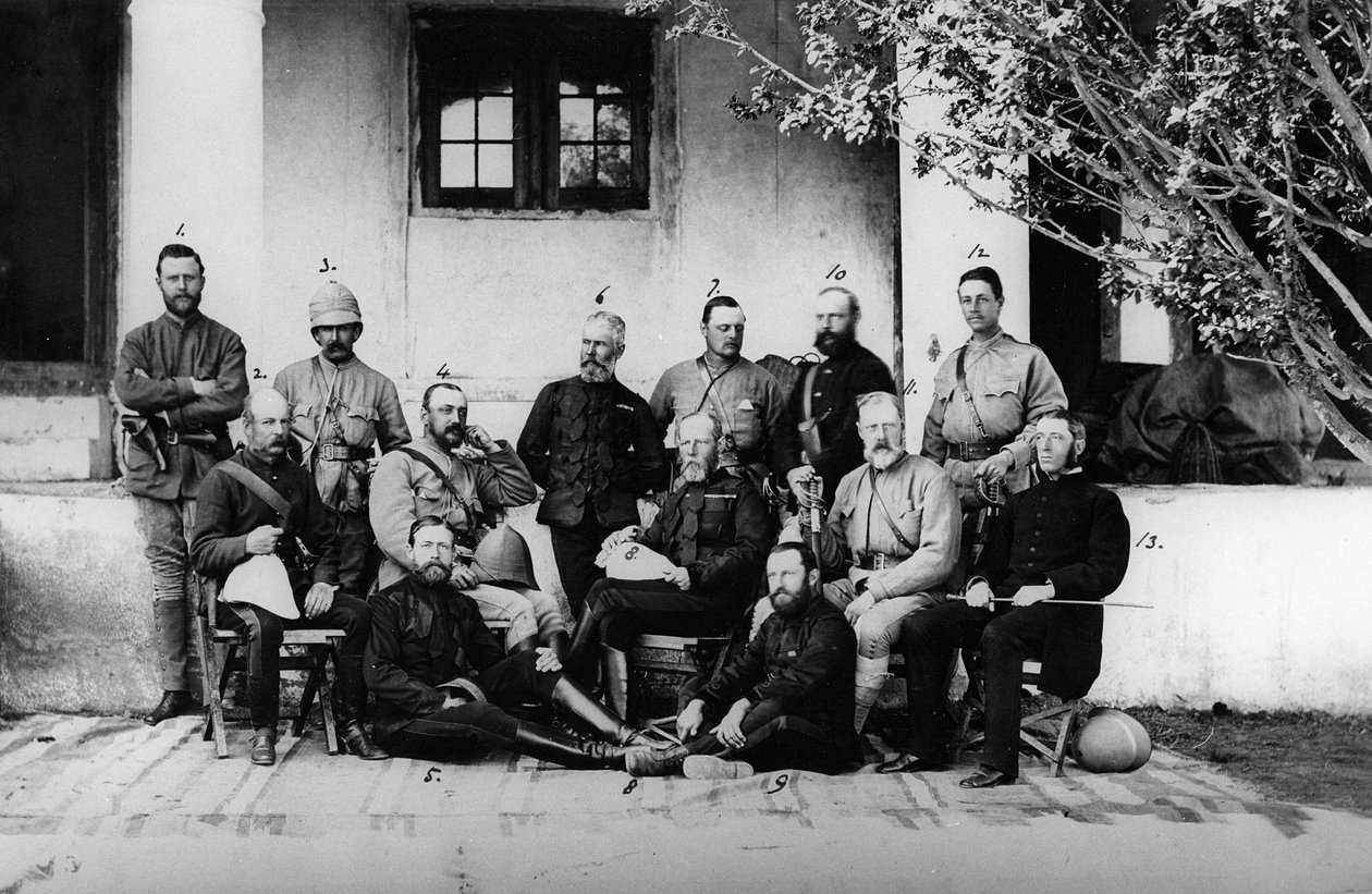 Offiserer og generaler som tjenestegjorde under den andre anglo-afghanske krigen, 1878-80 av English Photographer