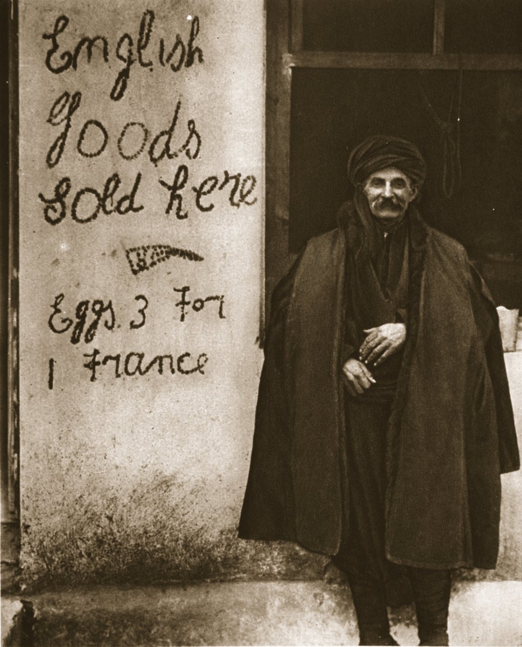 På marsjlinjen i Makedonia, illustrasjon fra The Illustrated War News, 7. februar 1917 (sepia-bilde) av English Photographer