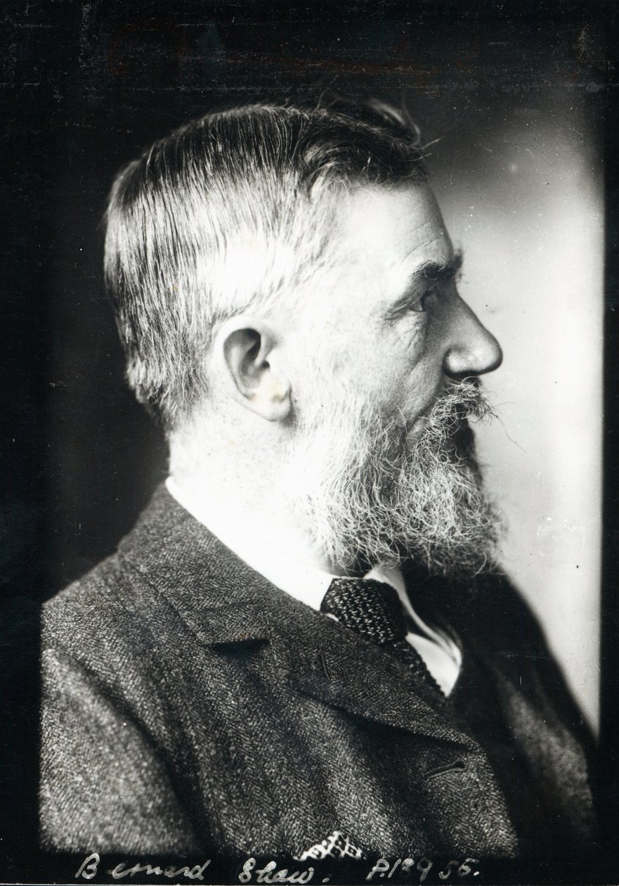 Portrett av George Bernard Shaw, 1925 av English Photographer