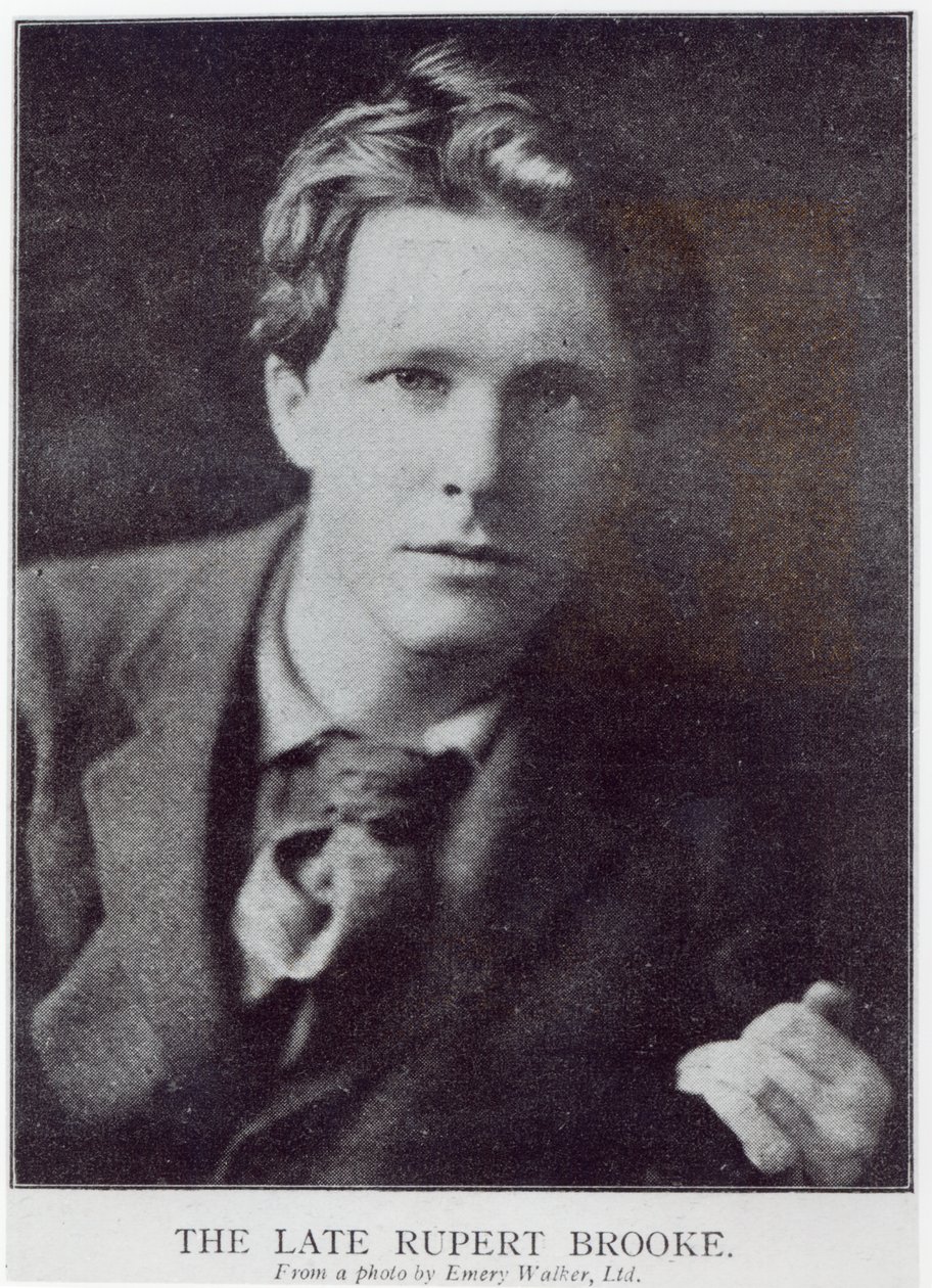 Portrett av Rupert Brooke (1887-1915) av English Photographer