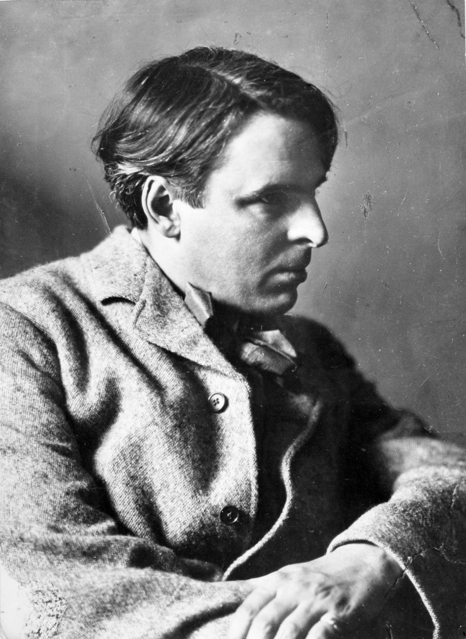 Portrett av W.B. Yeats av English Photographer