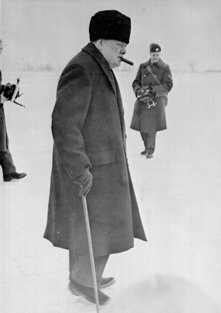 Portrett av Winston Churchill, 1942-45 av English Photographer