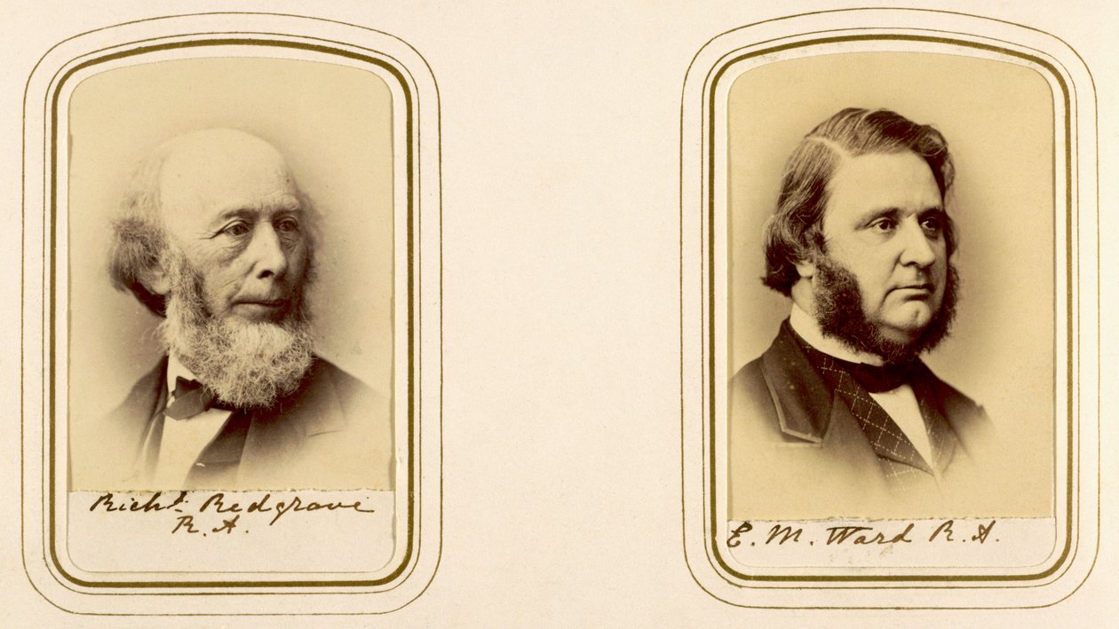 Portretter av Richard Redgrave og Edward Matthew Ward av English Photographer