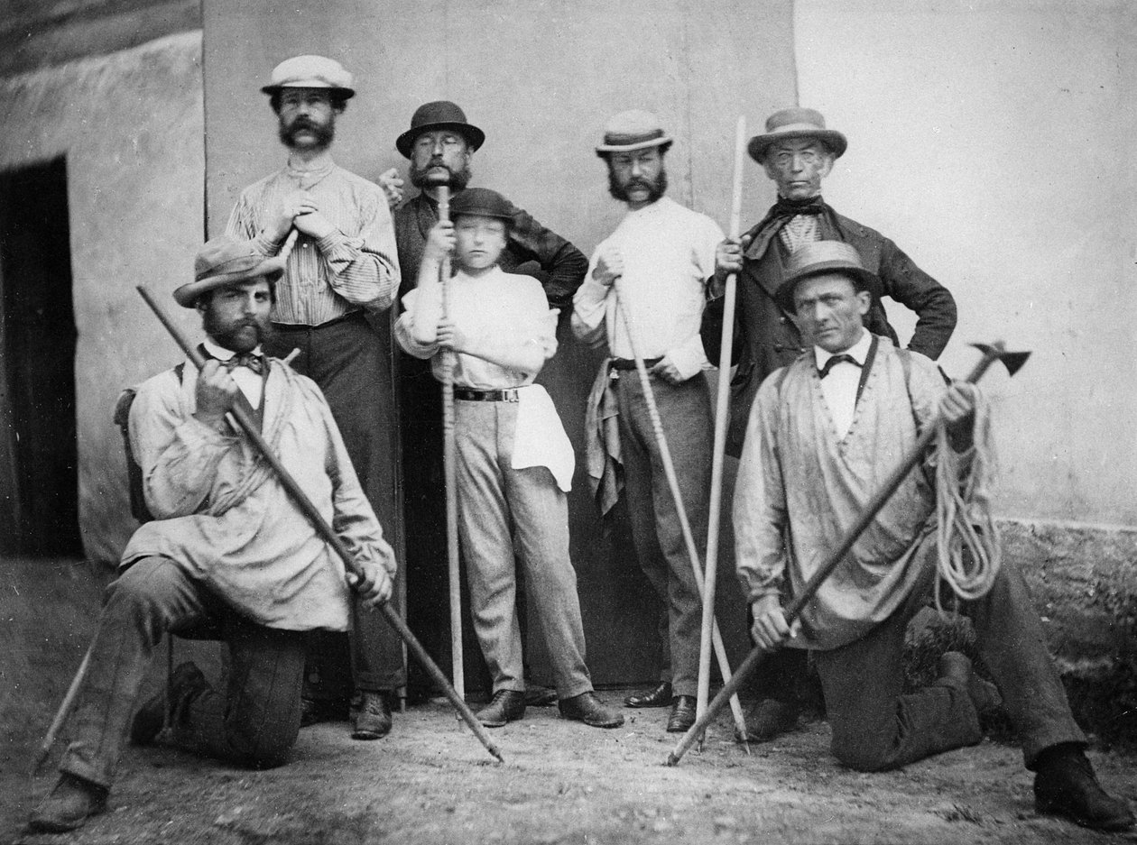 Prins Arthurs ekspedisjon til Mont Blanc, ca. 1865 av English Photographer
