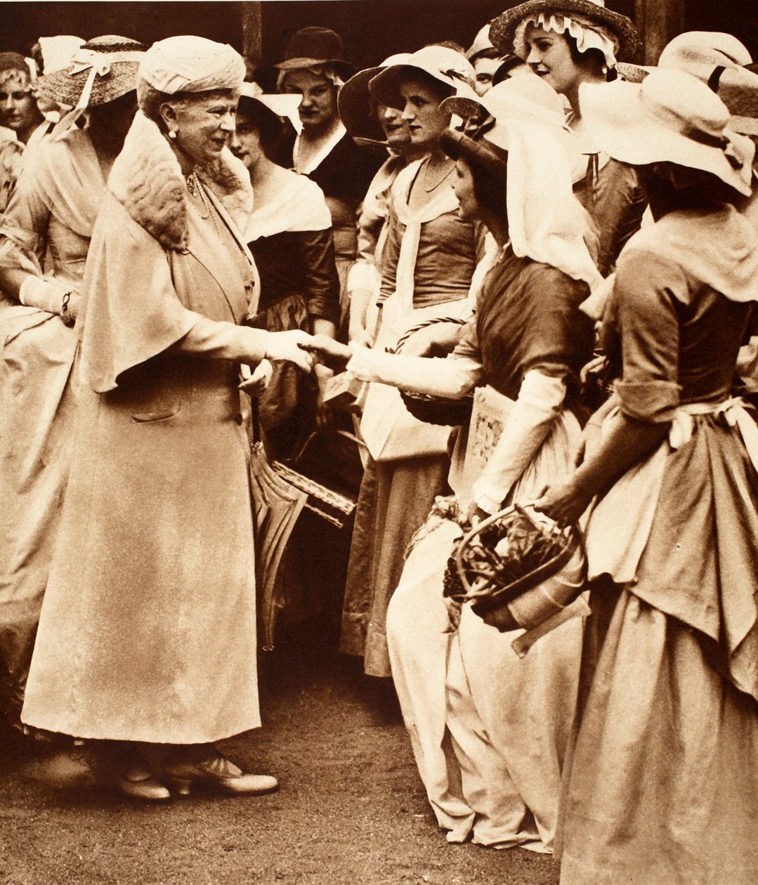 Queen Mary på Old Westminster Market and Fair i Deans Yard, Westminster av English Photographer