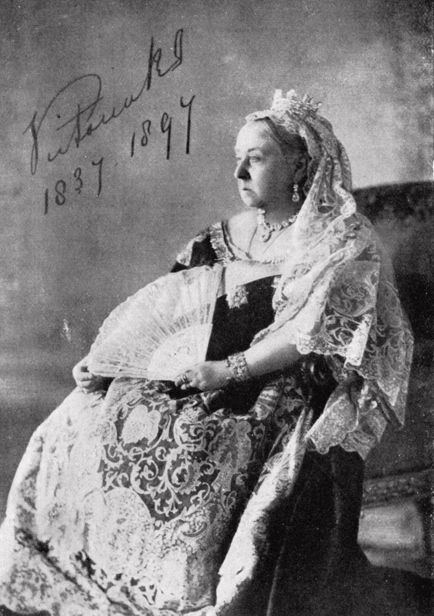 Dronning Victoria (1819-1901) Det autoriserte Diamond Jubilee-fotografiet, 1897 av English Photographer