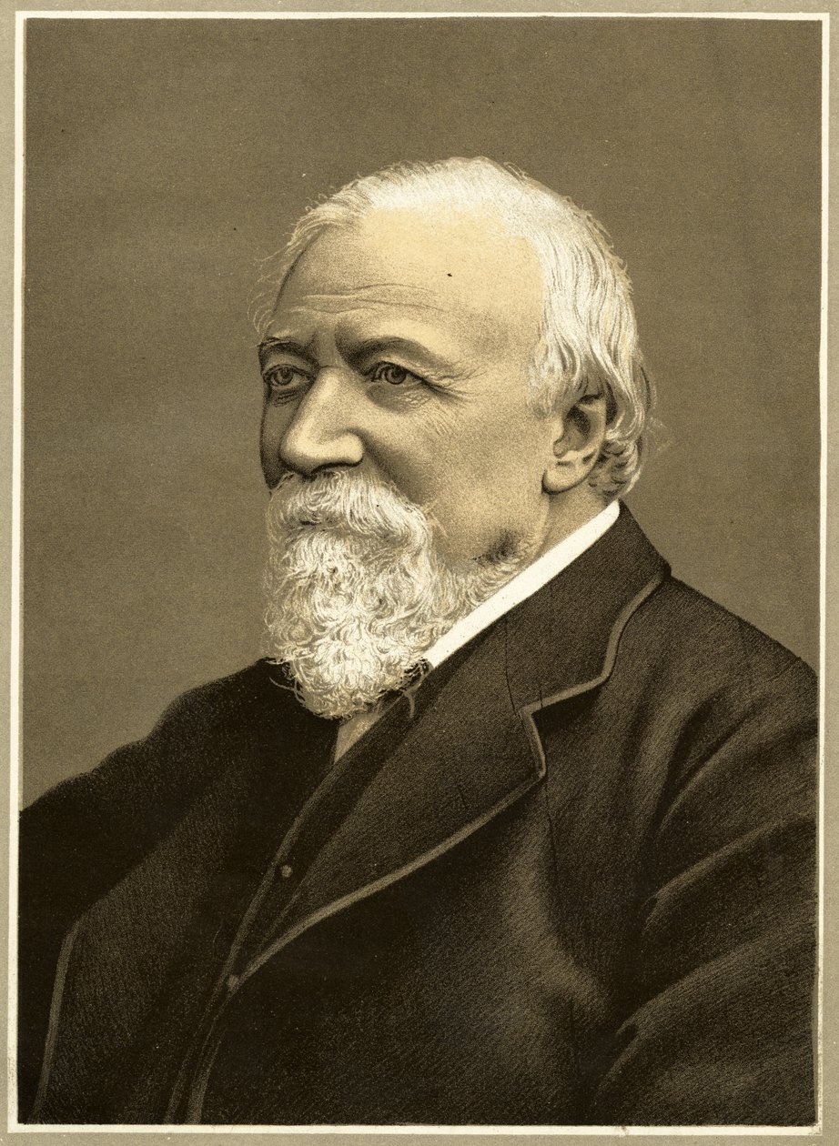Robert Browning, 1887 (sepia-bilde) av English Photographer
