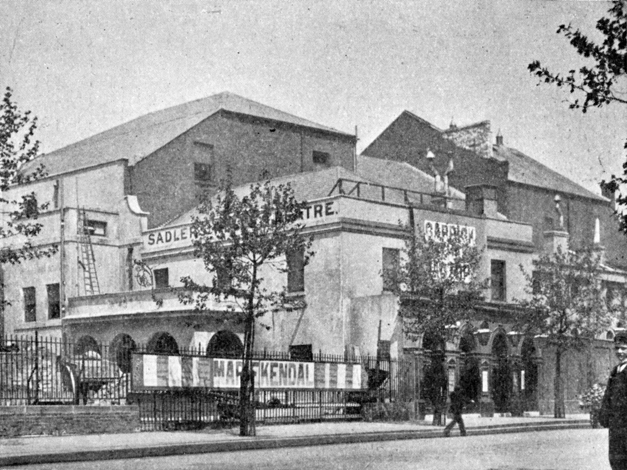 Sadlers Wells Theatre, illustrasjon fra The King, 1. juni 1901 av English Photographer