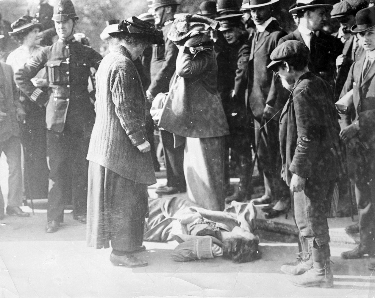 Scene ved en Suffragette-demonstrasjon av English Photographer