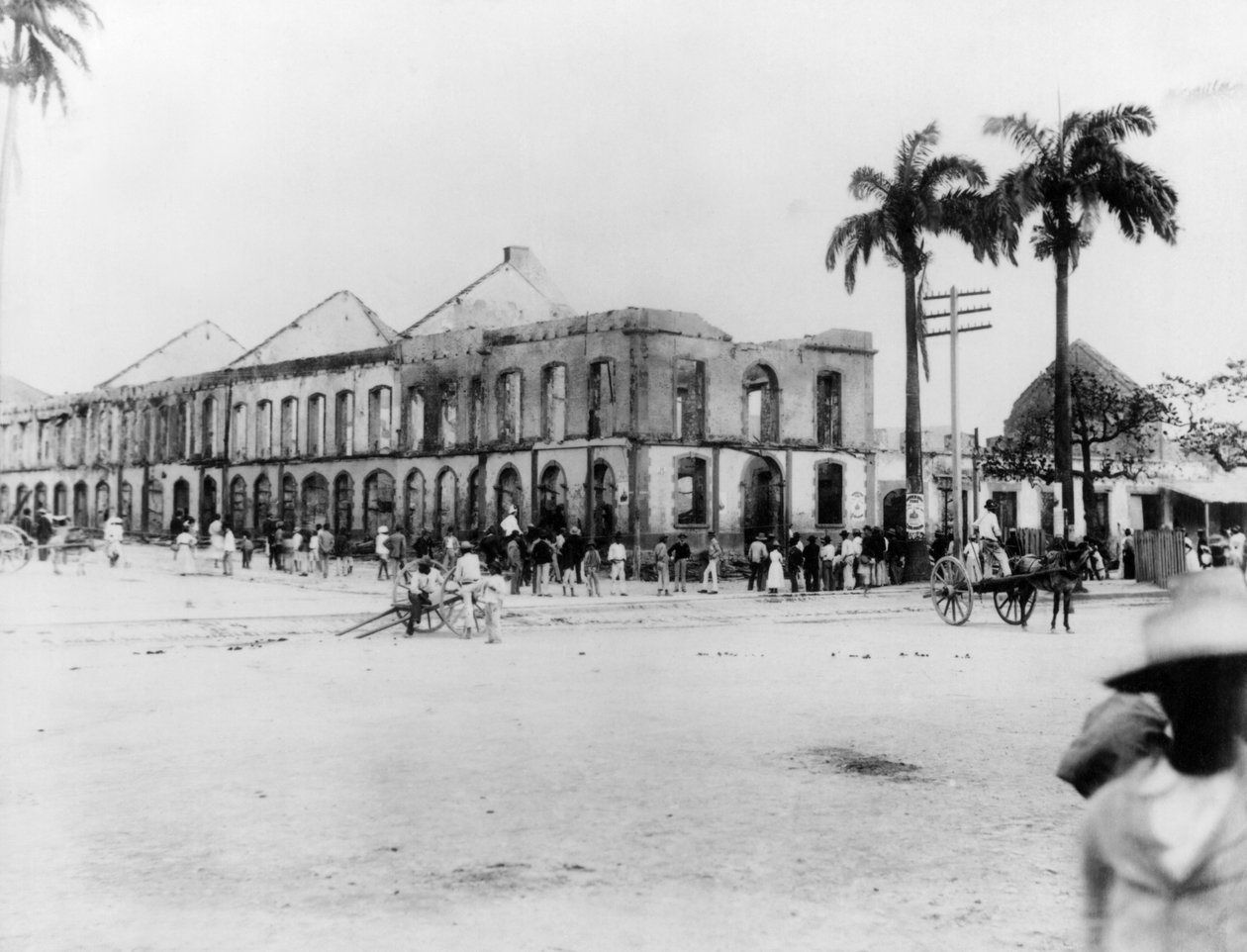 Scene ved Port of Spain, Trinidad, 1891 av English Photographer