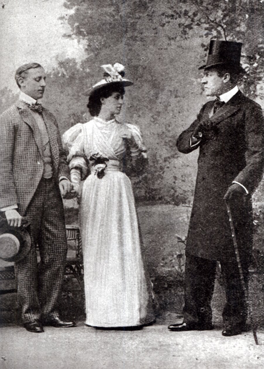 Scene fra en forestilling av The Importance of Being Earnest, av Oscar Wilde (1854-1900) på St. James