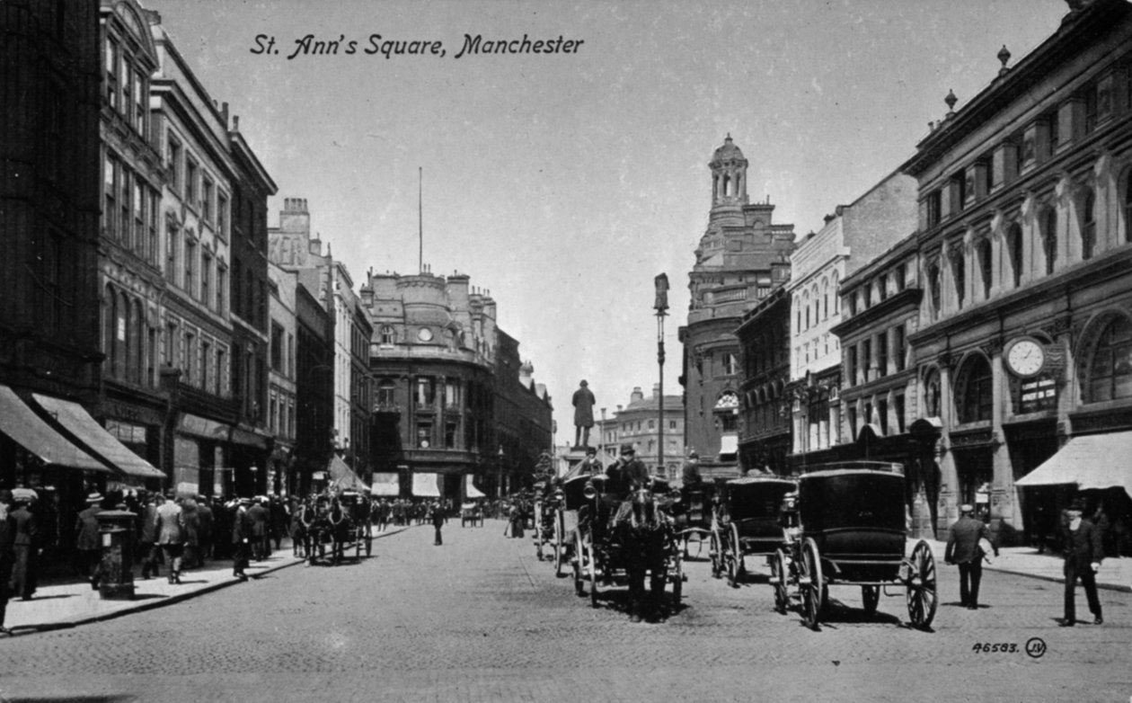 St. Ann's Square, Manchester, ca. 1910 av English Photographer