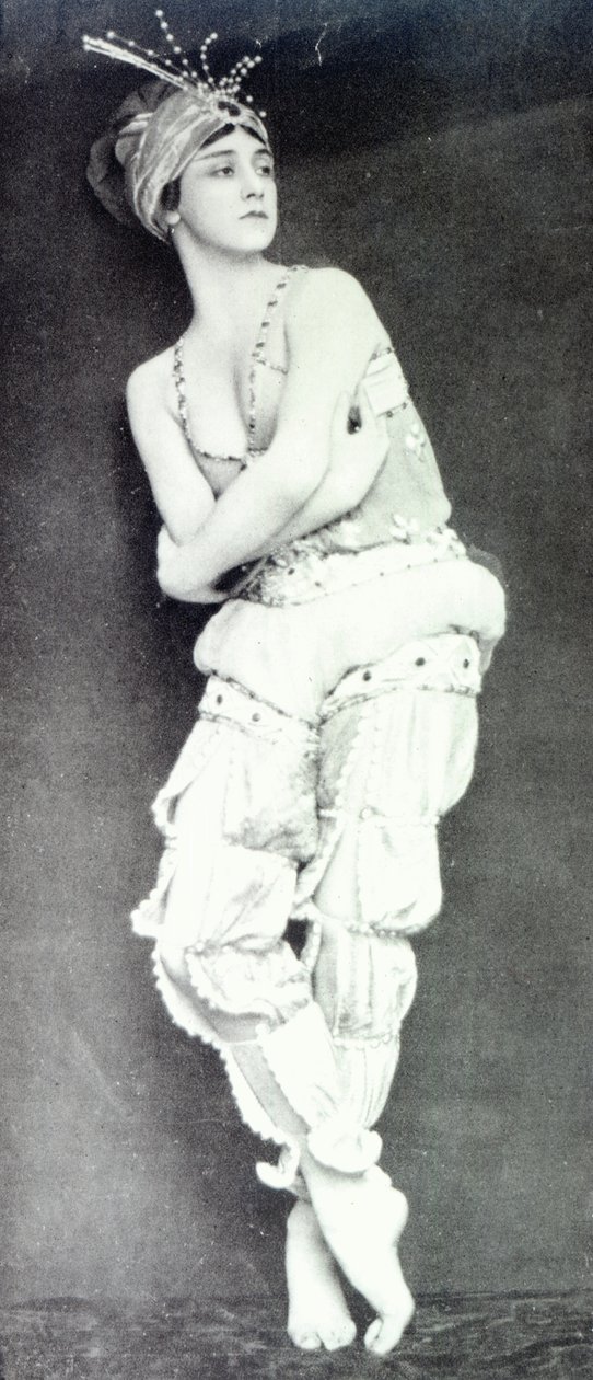 Tamara Karsavina i rollen som Zobeide fra balletten 