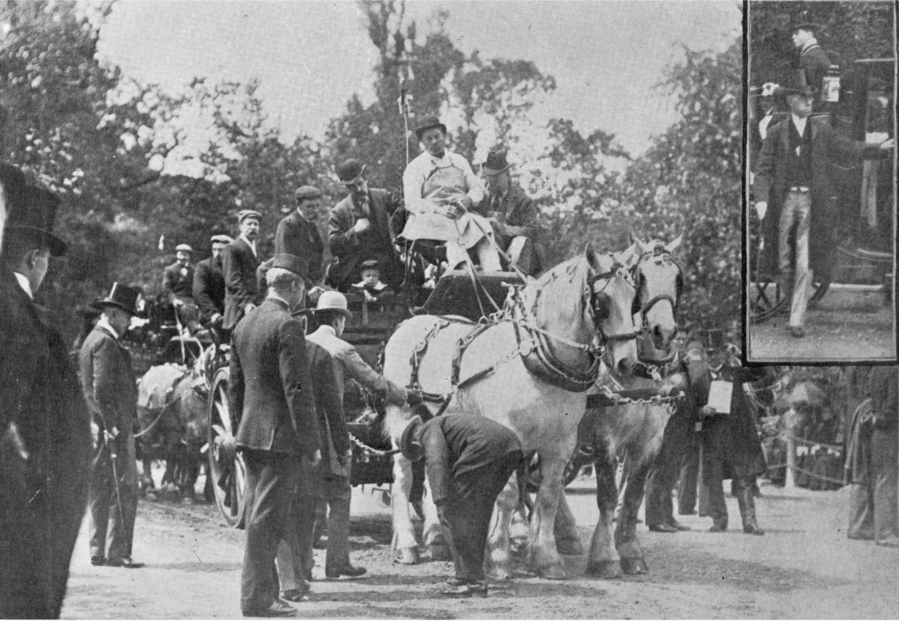 The Cart-Horse Parade, illustrasjon fra The King, 1. juni 1901 av English Photographer