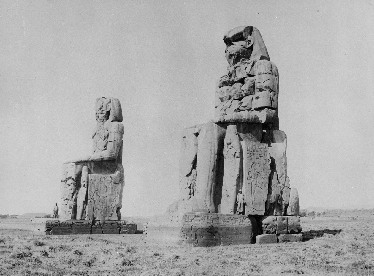 Kolossene til Amenophis III og Kolossen av Memnon av English Photographer