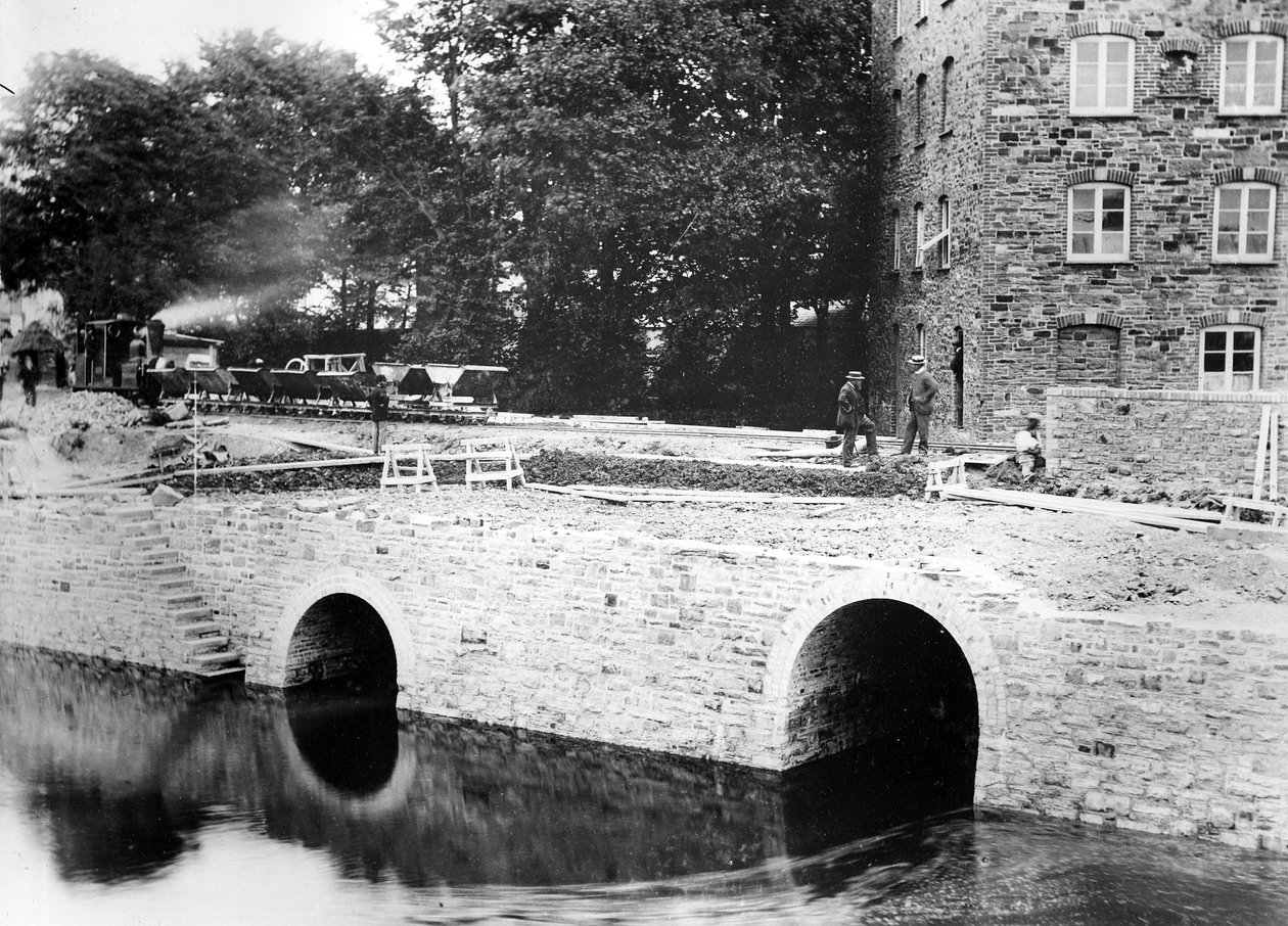 Byggingen av Lynton und Barnstaple Railway, ca. 1897 av English Photographer