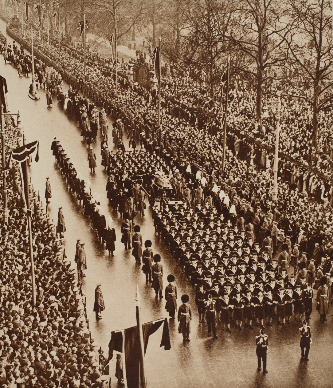 Begravelsesprosesjonen til George V, 1936 av English Photographer