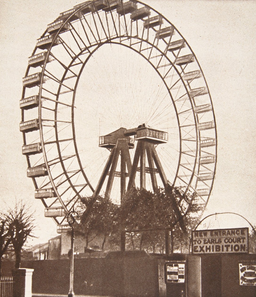 The Great Wheel, Earls Court, ca. 1900 av English Photographer