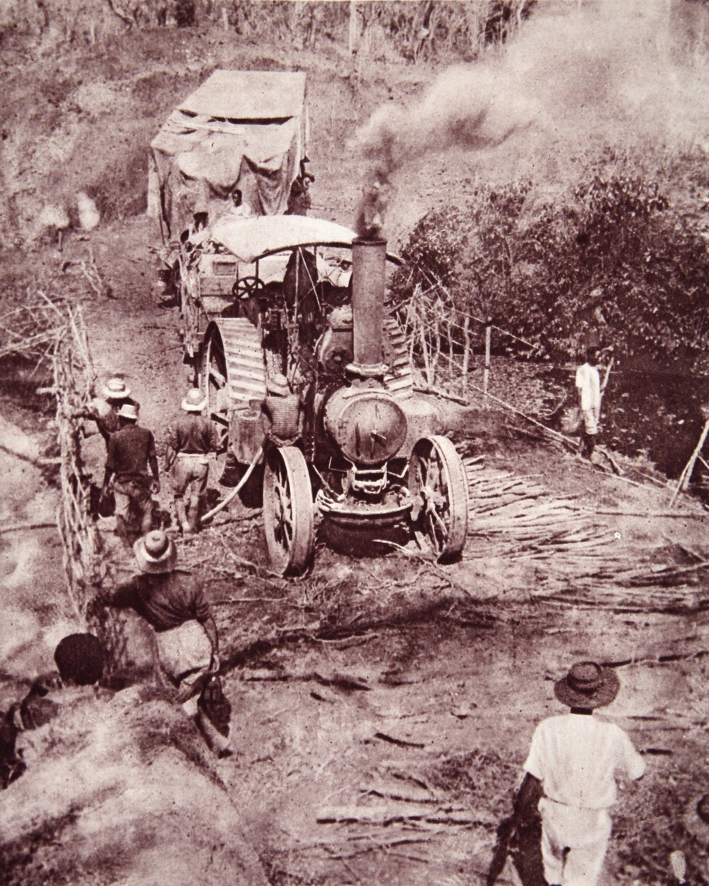Mimis overlandstur til Tanganyika-sjøen, illustrasjon fra The Illustrated War News, 31. januar 1917 (sepia-bilde) av English Photographer