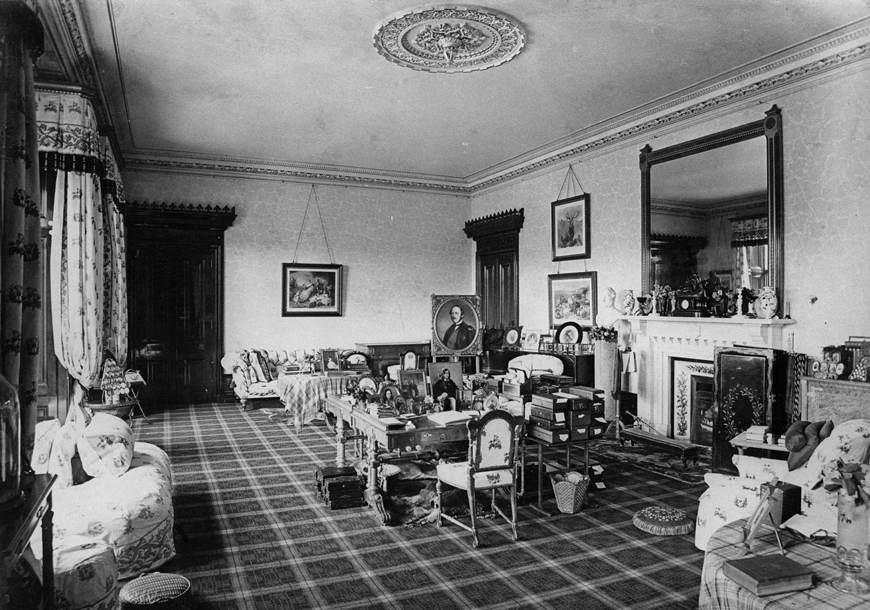 The Queens Sitting Room, Balmoral Castle av English Photographer