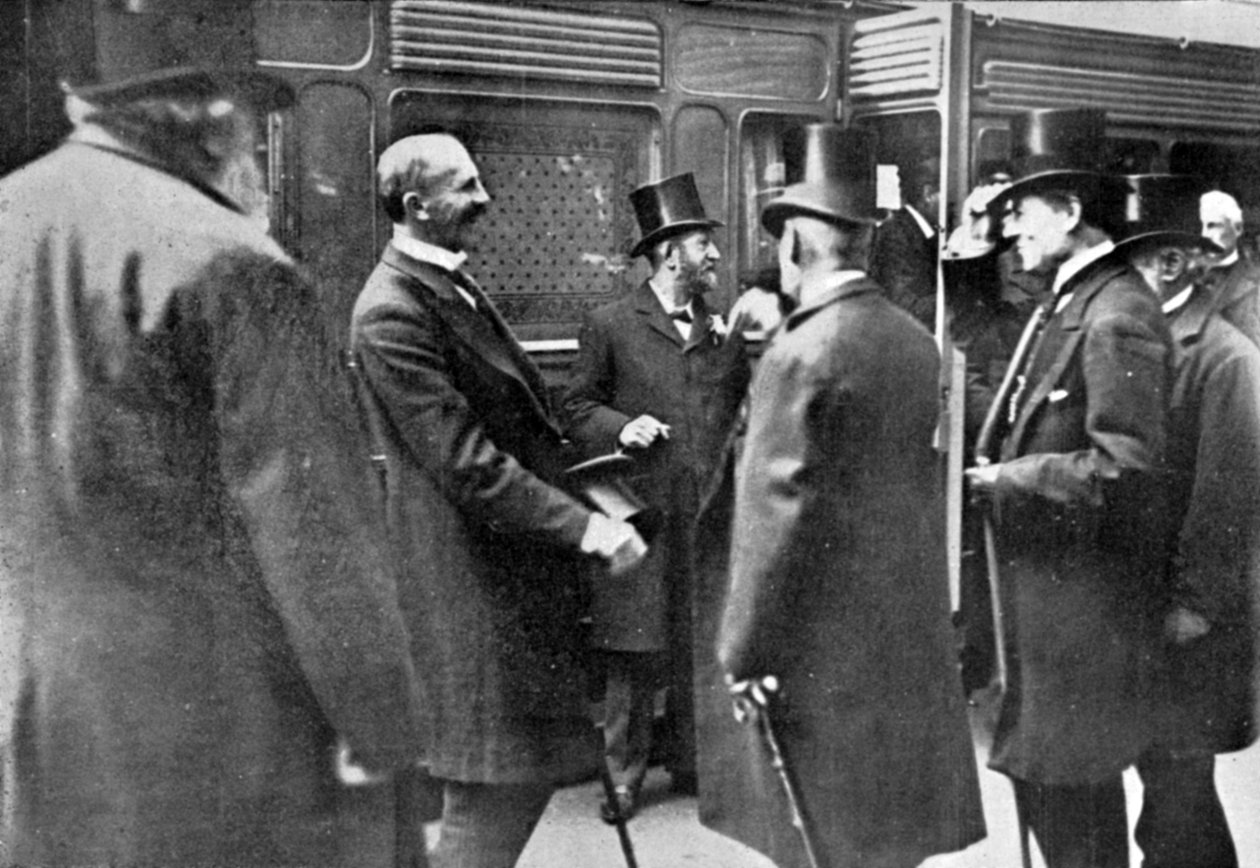The Reception of Lord Milner, illustrasjon fra The King, 1. juni 1901 av English Photographer